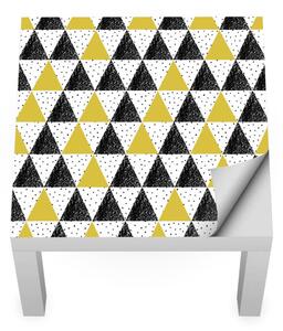 IKEA LACK asztal bútormatrica - sárgásfekete háromszögek