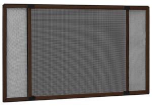 Barna lehúzható ablakszúnyogháló 70 x 150 cm