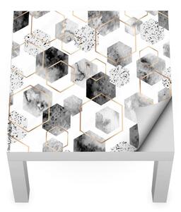 IKEA LACK asztal bútormatrica - szürke méhsejtek