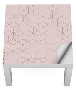 IKEA LACK asztal bútormatrica - rózsaszín hexagonok