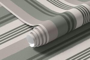 Tapéta Széles zöld és krém színű csíkok, Tapétá geometria, Tapétá geometria csíkok, a01248 : Uwalls.hu