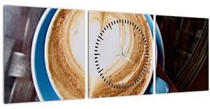 Kép - Latte Art (órával) (90x30 cm)