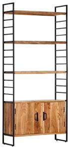 VidaXL Akácfa Könyvespolc - Ipari Stílus - 80x30x180 cm