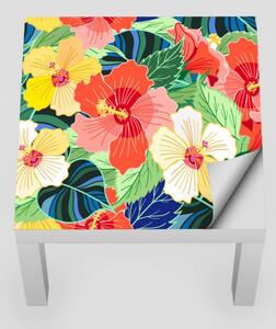 IKEA LACK asztal bútormatrica - szikrázó trópusi virágok