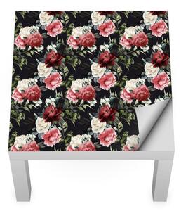 IKEA LACK asztal bútormatrica - fehér rózsák és pünkösdi rózsák