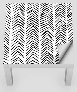 IKEA LACK asztal bútormatrica - minimalista halszálka minta