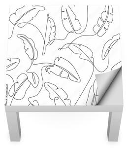 IKEA LACK asztal bútormatrica - trópusi minimalista levelek