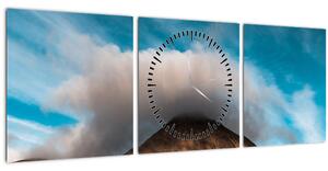 Kép - Felhő a csúcs felett (órával) (90x30 cm)
