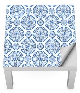 IKEA LACK asztal bútormatrica - kék minta arab stílusban