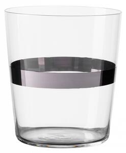 440 ml-es platinaszínű sávval Tumbler poharak 6 db-os készlet – 21st Century Glas Lunasol META Glass (322176)
