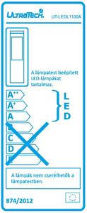 UltraTech LED lámpatest 15W 1100lm 4000K 140° IP54