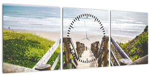 Kép - Bejárat a strandra (órával) (90x30 cm)