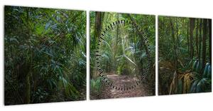 Kép - Napsugarak a dzsungelben (órával) (90x30 cm)