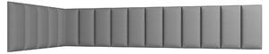 Kárpitozott panel 16 db. Quadra 100x220x50 cm (sötétszürke)
