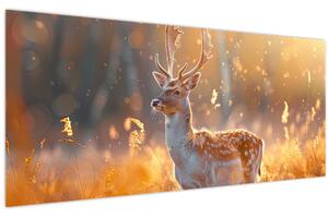 Kép - Szarvas a mezőn (120x50 cm)