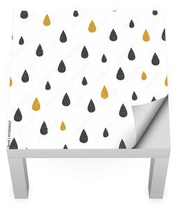 IKEA LACK asztal bútormatrica - aranyló esőcseppek