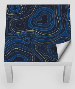 IKEA LACK asztal bútormatrica - kék topográfia
