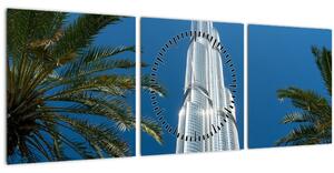 Kép - Burj Khalifa (órával) (90x30 cm)