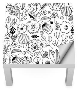 IKEA LACK asztal bútormatrica - mezei virágok körvonalai