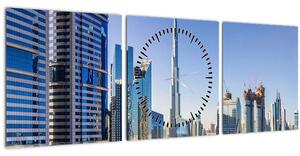 Kép - Dubai reggel (órával) (90x30 cm)