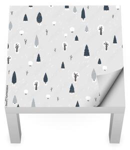 IKEA LACK asztal bútormatrica - havas erdő