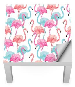 IKEA LACK asztal bútormatrica - kék flamingó