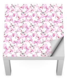 IKEA LACK asztal bútormatrica - rózsaszín pillangók