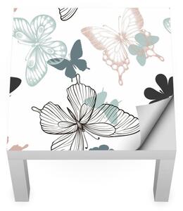 IKEA LACK asztal bútormatrica - fényes pillangók