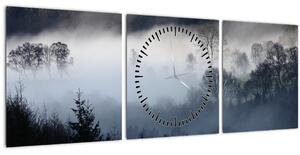 A köd képe az erdő felett (órával) (90x30 cm)