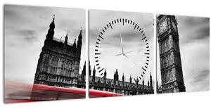 Kép - a Parlament londoni házai (órával) (90x30 cm)