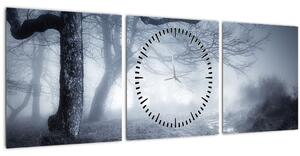 Kép - Út a ködben (órával) (90x30 cm)