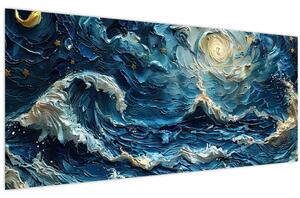 Kép - Az ég és a tenger festése (120x50 cm)