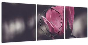 Kép - Rózsa virág részlete (órával) (90x30 cm)