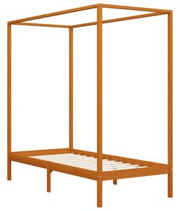VidaXL Tömör Fenyőfa Baldachinos Ágykeret - 100x200 cm