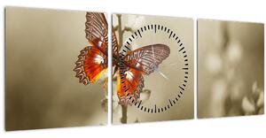 Pillangó képe (órával) (90x30 cm)