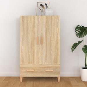 Sonoma-tölgyszínű szerelt fa magasszekrény 70 x 31 x 115 cm