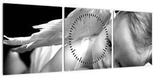 Egy baba angyal képe (órával) (90x30 cm)