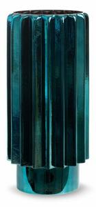 Irma üveg váza Türkiz/réz 17x17x37 cm