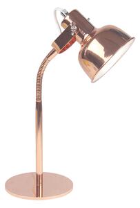 Asztali lámpa retro stílusban, fém, rose gold, AVIER TYP 1