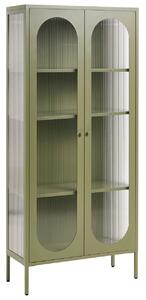 Üveges vitrin FOXTON Fém 80 cm Zöld