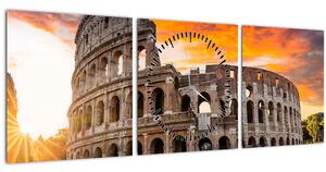 Kép - Colosseum Rómában (órával) (90x30 cm)