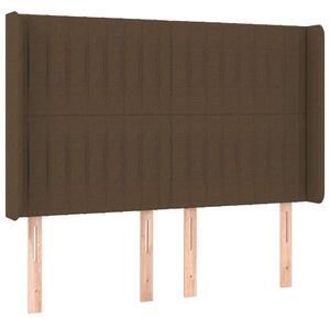 VidaXL LED Ágyfejtámla - Sötétbarna - 147x128cm