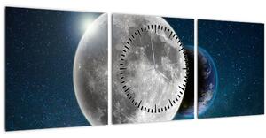 Kép - Föld holdfogyatkozásban (órával) (90x30 cm)