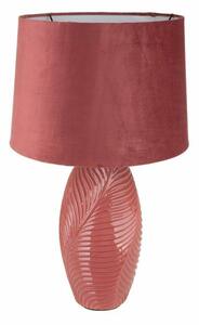Sena1 asztali lámpa bársony búrával Rózsaszín 38x19x64 cm