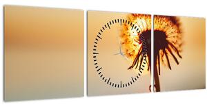 Egy pitypang képe naplementekor (órával) (90x30 cm)