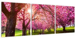 A virágzó cseresznye képe, Hurd Park, Dover, New Jersey (órával) (90x30 cm)