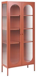 Üveges vitrin FOXTON Fém 80 cm Aranybarna