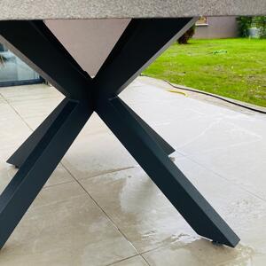 Trinidad beton kültéri étkezőasztal 4 ágú lábbal