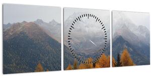 Kép - Kilátás a hegyre (órával) (90x30 cm)