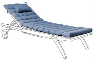 Kerti párna napozóágyhoz CESANA PREMIUM 192 x 56 cm Kék